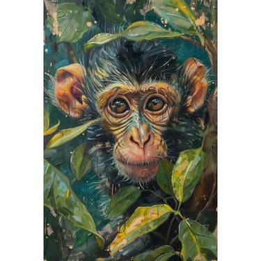 Monkey Portrait Canvas